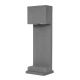 Stalpi - Stalp modern de exterior IP65 GRANTE gri ciment, H-60cm