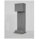 Stalpi - Stalp modern de exterior IP65 GRANTE gri ciment, H-60cm