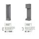 Stalpi - Stalp modern de exterior IP65 GRANTE gri ciment, H-60cm