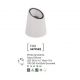 Stalpi - Mini stalp decorativ iluminat exterior IP65 FOX alb