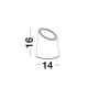 Stalpi - Mini stalp decorativ iluminat exterior IP65 FOX gri