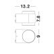 Aplice - Aplica LED moderna de exterior cu iluminat ambiental Up & Down IP54 NUS II
