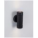 Aplice - Aplica moderna de exterior cu iluminat ambiental Up & Down IP44 LIMBIO II neagra