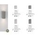 Aplice - Aplica perete moderna de exterior cu iluminat ambiental IP65 LIDO II gri