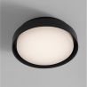Plafoniera LED pentru iluminat exterior design modern slim IP65 OLIVER neagra