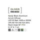 Aplice - Plafoniera LED pentru iluminat exterior design modern slim IP65 OLIVER neagra