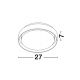 Aplice - Plafoniera LED pentru iluminat exterior design modern slim IP65 OLIVER neagra