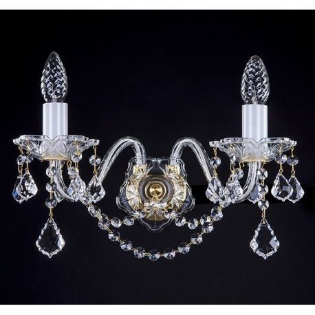 Aplice Cristal Bohemia - Aplica 2 brate Cristal Bohemia Exclusive KIM II.va-pe WL