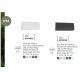 Aplice - Mini Aplica LED ambientala pentru iluminat exterior IP54 LIV neagra