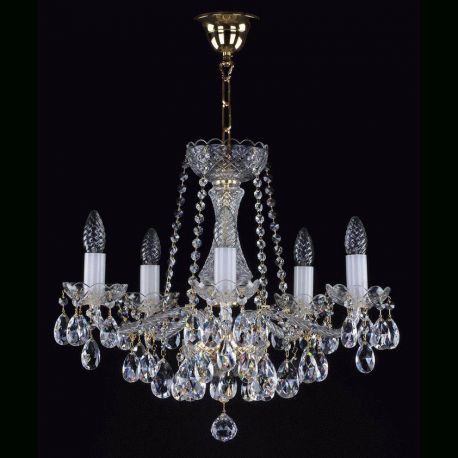 Lustre Cristal Bohemia - Candelabru 5 brate Cristal Bohemia Exclusive Heidi V