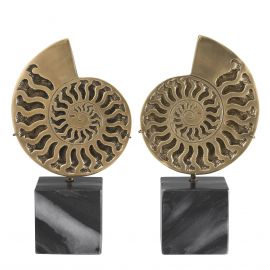 Set 2 obiecte decorative LUX Ammonite