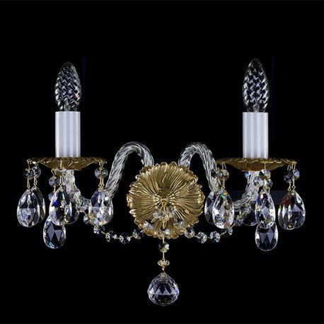 Aplice Cristal Bohemia - Aplica cu 2 brate Cristal Bohemia Exclusive Chloe II. WL