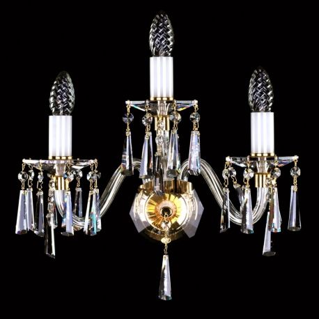 Aplice Cristal Bohemia - Aplica cu 3 brate Cristal Bohemia Exclusive Nikita III. WL