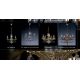 Lustre Cristal Bohemia - Candelabru Cristal Bohemia Exclusive 3 brate, diam.50cm JARMILA III.