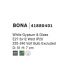 Plafoniere - Plafoniera design modern slim din gips alb 51cm BONA