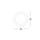 Plafoniere - Plafoniera design modern slim din gips alb 51cm BONA