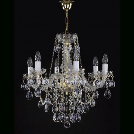 Lustre Cristal Bohemia - Candelabru Cristal Bohemia Exclusive 6 brate JESSICA VI.