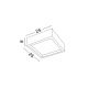 Plafoniere - Plafoniera design modern slim din gips alb 25cm BELINA