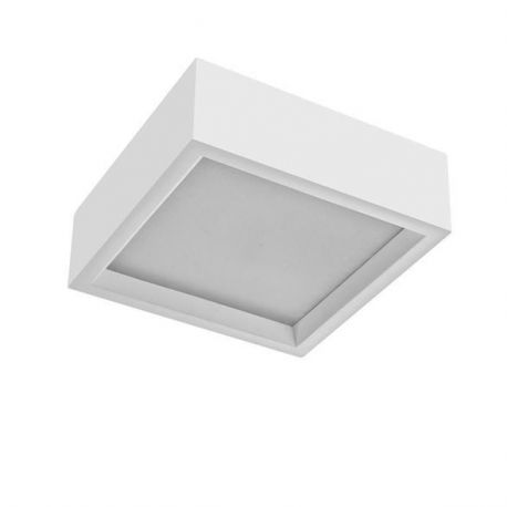 Plafoniere - Plafoniera design modern slim din gips alb 45cm BELINA