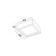 Plafoniere - Plafoniera design modern slim din gips alb 45cm BELINA