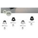 Spoturi incastrabile spatii comerciale - Spot LED incastrabil tavan fals / plafon IP42 PETIT negru