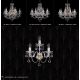 Aplice Cristal Bohemia - Aplica de perete 3 brate Cristal Bohemia Exclusive MADISON III.