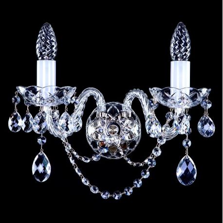 Aplice Cristal Bohemia - Aplica de perete 2 brate Cristal Bohemia Exclusive MAGGIE II. va WL