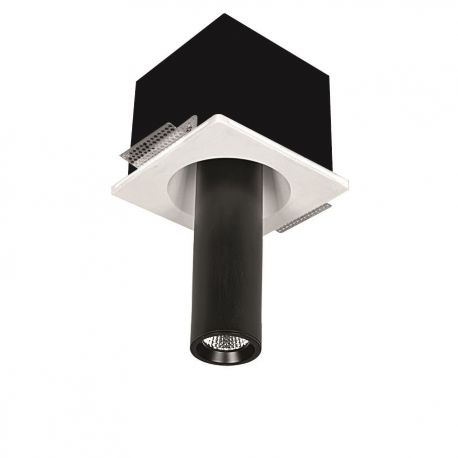 Spoturi incastrabile spatii comerciale - Spot ajustabil design modern incastrabil GIACOMO alb/negru H-28cm