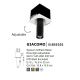 Spoturi incastrabile spatii comerciale - Spot ajustabil design modern incastrabil GIACOMO alb/negru H-28cm