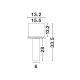 Spoturi incastrabile spatii comerciale - Spot ajustabil design modern incastrabil GIACOMO alb/negru H-28cm
