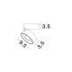 Plafoniere cu spoturi, Spoturi aplicate - Spot LED aplicat ajustabil perete/tavan UNIVERSAL negru