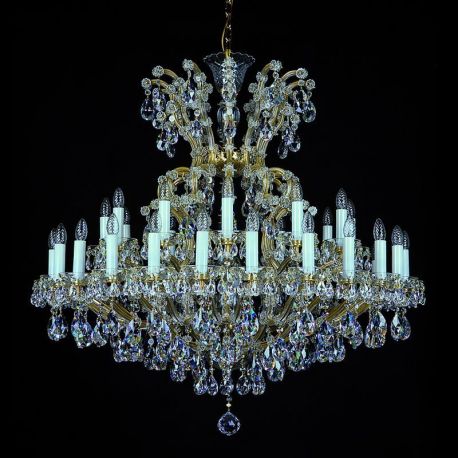 Lustre Cristal Bohemia - Candelabru XL Cristal Bohemia Exclusive 36 brate MARIA TEREZIA 37