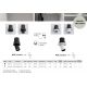 Spoturi incastrabile spatii comerciale - Spot LED incastrabil ajustabil design modern PIN negru