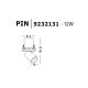 Spoturi incastrabile spatii comerciale - Spot LED incastrabil ajustabil design modern PIN negru