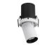 Spoturi incastrabile spatii comerciale - Spot LED incastrabil ajustabil design modern PIN alb