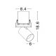 Spoturi incastrabile spatii comerciale - Spot LED incastrabil ajustabil design modern PIN alb