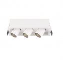 Corp LED incastrabil cu 3 Mini Spoturi ajustabile DESERT albe