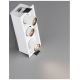 Spoturi incastrabile spatii comerciale - Corp LED incastrabil cu 3 Mini Spoturi ajustabile DESERT albe