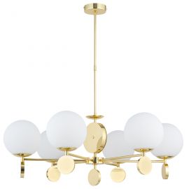 Candelabre, Lustre - Candelabru 6 brate design clasic din alama DIMARO