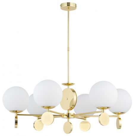 Candelabre, Lustre - Candelabru 6 brate design clasic din alama DIMARO