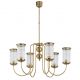 Candelabre, Lustre - Candelabru 6 brate design clasic din alama OLZANO