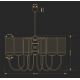 Candelabre, Lustre - Candelabru 6 brate design clasic din alama OLZANO