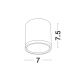 Plafoniere cu spoturi, Spoturi aplicate - Spot LED aplicat tavan / plafon design modern minimalist GARF alb