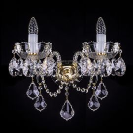 Aplice Cristal Bohemia - Aplica de perete cu 2 brate Cristal Bohemia Exclusive Milda II WL