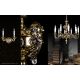 Candelabre, Lustre - Candelabru LUX 10 brate realizat din alama MONA X.