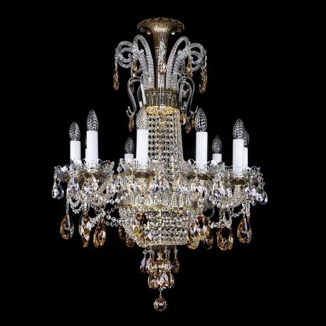 Lustre Cristal Bohemia - Candelabru design LUX Cristal Bohemia Exclusive PROSERPINA XII. CE