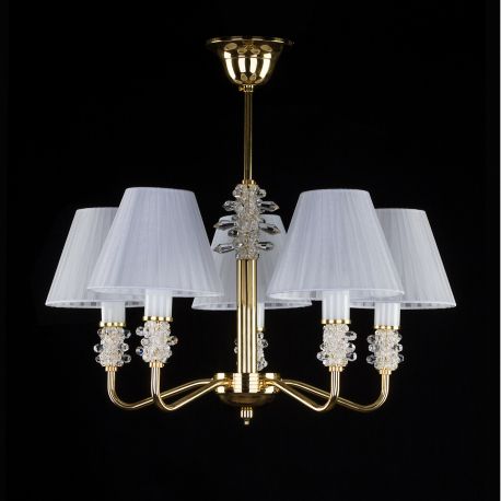 Lustre Cristal Bohemia - Candelabru 5 brate LUX design modern, Cristal Bohemia Exclusive TRINITY 01-CH