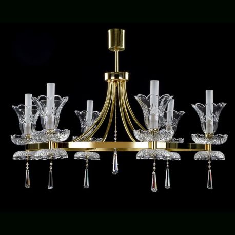 Lustre Cristal Bohemia - Candelabru deosebit design LUX Cristal Bohemia Exclusive ISABELL 02-CH