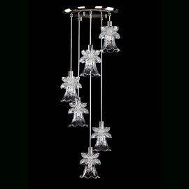 Lustre Cristal Bohemia - Lustra deosebita cu 6 pendule design LUX ISABELL 01-CH