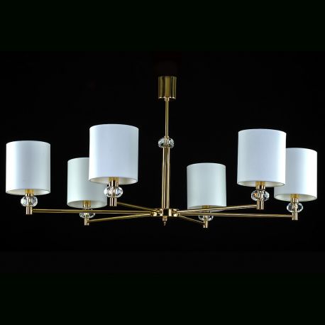 Lustre Cristal Bohemia - Candelabru LUX 6 brate design modern DIAMOND 02-CH